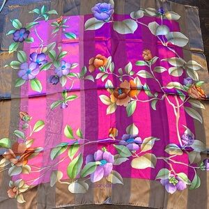 Leonard Paris 100% silk scarf